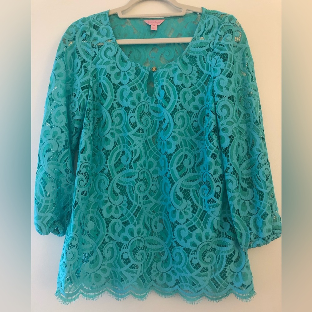 Lilly Pulitzer Lace Tunic Top